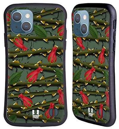 Head Case Designs Écarlate Roses Coque Hybride Compatible avec Apple iPhone 13