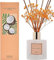 COCORRÍNA Raumduft Reed Diffuser mit 8 Duftstäbchen 200ml - Kokosnuss-Limette, Natürlich, Langanhaltend, Home Duft ätherisches Öl Reed Diffusor für Badezimmer Regal Dekoration