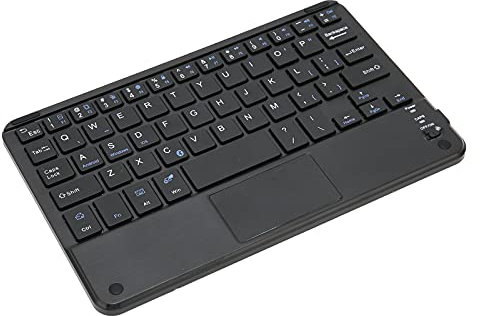 Bewinner Clavier Ultra Mince de 7 Pouces, Clavier de Tablette Rechargeable, étanche à la Poussière, Mini Clavier Portable sans Fil avec Pavé Tactile pour,