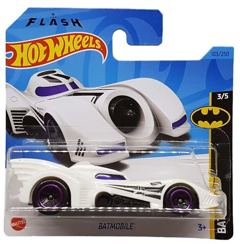 Hot Wheels - Batmobile - Batman: The Flash 3/5 - HKJ74 - Short Card - DC - Bianco - Mattel 2023