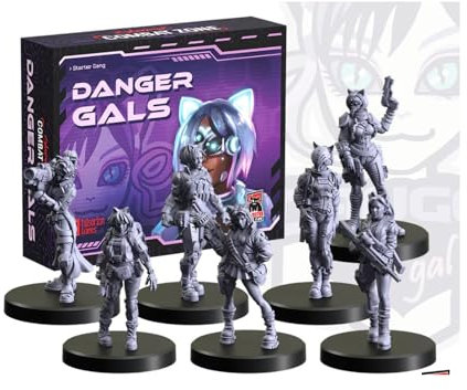 Monster Fight Club Miniaturen Cyberpunk Red Combat Zone - Danger Gals Starter Gang.