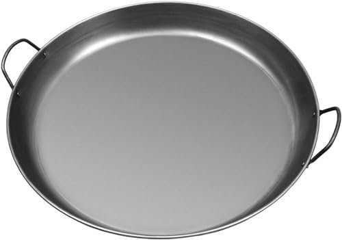 Sartén For Paella Española Con Asas Dobles, Sartén For Paella De Sabores Sin Revestimiento Antiadherente De Hierro Fundido For El Hogar, Restaurante, Camping [Clase De Eficiencia A] ( Size : 45cm )