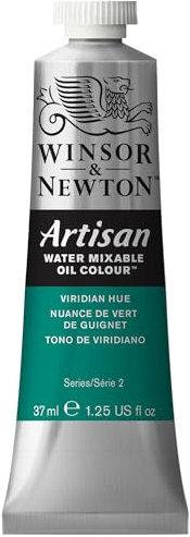 Winsor & Newton 8840582 Óleo al agua Artisan, 37ml Tubo, óleo mezclable con agua - Tono Viridiano