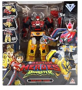 Robot Transforming 3 en 1 Raptor Tron, 11,02 Pulgadas, Carroza, Dinosaurio y Robot Transforming Juguetes para Niños y Niñas 5 6 7 8 9 10 años