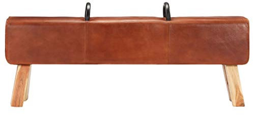 Kangmusi Vintage Turnbock-Bank mit Griffen Echtes Ziegenleder,286605kangmusi