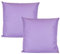 JACK 2er Set Outdoor Kissenhülle Kissenbezug 50x50cm Wasserfest Sitzkissen Lounge Kissen Garten Stuhl Lotus Effekt, Farbe:Flieder