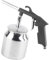 750-CC-Aluminiumtopf-Sandstrahler-Set, 320–420 L/min Luftverbrauch, Zum Sandstrahlen, Polieren mit Sandstrahlpistole, Materialien auf Öl-, Lösungsmittel- und Wasserbasis