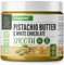 Pistazienbutter mit weißer Schokolade - 300g Pistaziecreme White Chocolate mit 69% Pistazien - Pistazienpaste - Cremiges Pistazienmus - Vegetarisch