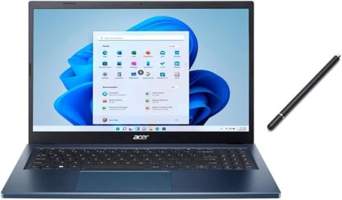 acer Aspire 3 15.6 Full HD IPS Touch Display Laptop | AMD Ryzen 5 7520U (Beat i7-1165G7)| 8GB RAM DDR5 | 2TB SSD | AMD Radeon Graphics | Windows 11 Home | Bundle with Stylus Pen