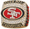 Wonsunte Football 49Ers Championship Ring 2019 Gewinnerringe Mit Holzvitrine Rugby Champions Souvenir Schmuck Geschenke Für Fans Freunde Alumni