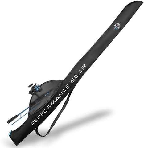 Pro Tackle Strike 1 Rod Case – Rutenfutteral für montierte Rute, 130 cm / 160 cm – Angelruten Tasche aus 600D Oxford Polyester – gepolstert, robust, mit Schultergurt & Reißverschluss (160cm)