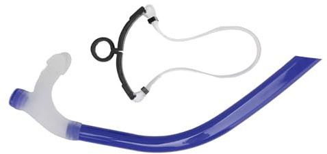 Schwimmen Schnorchel, Schwimmtraining Frontschnorchel Schwimmschnorchel it Verstellbarer Kopfstütze zum Schnorcheln und Tauchen (Königsblau)