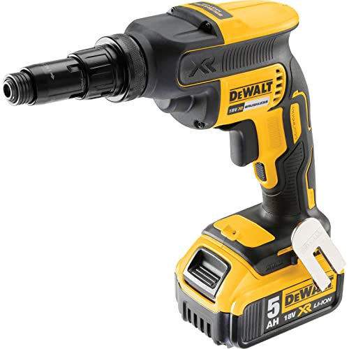 Dewalt DCF622P2-GB Tek Screwdriver Kit, 18 V, Yellow/Black, 5 A, Set of 5 Pieces