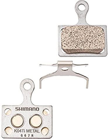 Shimano K04Ti Metal Disc Brake Pads, Grey, 1 Pair