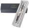 Personalised Engraved Parker Jotter Stainless Steel Ballpoint & Fountain Pen Set BLACK INK