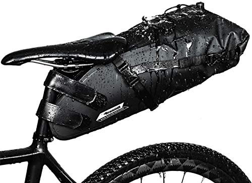 Rhinowalk Satteltasche Wasserdicht Fahrradtasche fur Rennrad Mountainbike um Rücklicht zu hangen Borsa Sottosella per Bici Impermeabile Capacita 10L Borsa per Bici da Strada e MTB