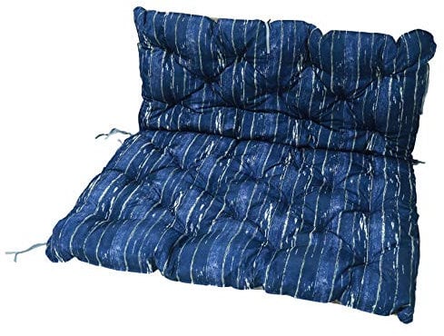 HOMECALL Palettensitzkissen, 3D-Druck, beidseitig verwendbar, 120 x 140 cm, Blau/Braun