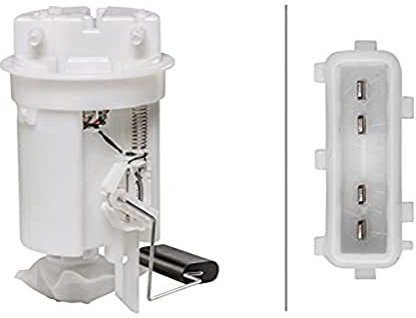 HELLA 8Tf 358 106-311 Unité D'Injection De Carburant - Électrique - 4Pôle - Avec Palpeur De Carburant/Sans Joint D'Étanchéite