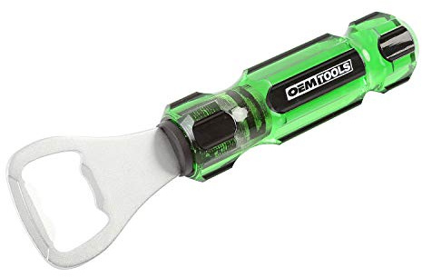 OEMTOOLS 26033 Flaschenöffner im Schraubendreher-Stil, Strumpffüller, Geschenke für Männer, Vatergeschenke, Acetat-Griff, Werkzeug für Arbeitsbereiche und Werkzeugkästen, Barkeeper Gadgets