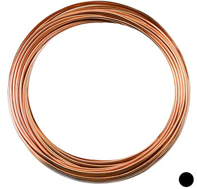 CRAFT WIRE 14 Gauge, 99.9% Pure Copper Wire (Round) Dead Soft CDA #110 Made in USA - 15FT by