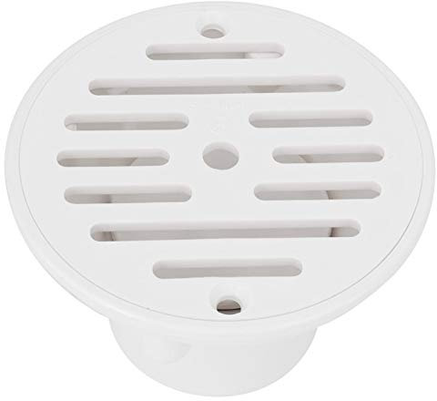 Kuuleyn Pool Main Drain Cover,Swimming pool drain cover,Replacement,Pool Drain Floor Drain, 1.5 PVC White Round Adjustable Flow Swimming pool inlet outlet Draining Accessory Fitting Replacement