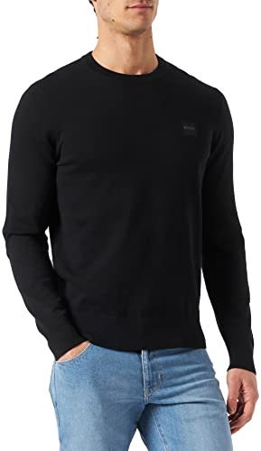 BOSS Men's Pullover Sweater, Casual, Blue, L