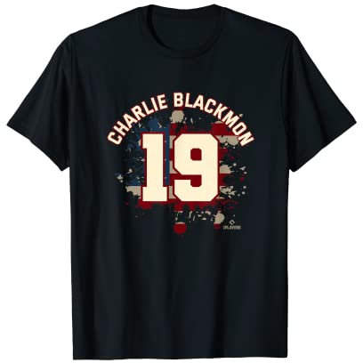 Charlie Blackmon Vintage Flagge Denver MLBPA Colorado T-Shirt