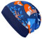 Wollhuhn ÖKO Leichte Mädchen/Jungen Beanie-Mütze Bündchen Elastisch Übergangszeit/Sommer Kinder-Mütze Baumwolle (Öko-Stoffe, Bio) 22222235 (Nightfox Dunkelblau/Orange, S)