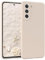 EAZY CASE - Silikonhülle für Samsung Galaxy S21 FE 5G Hülle Silikon Case Beige weich stoßfeste Handyhülle Galaxy S21 FE Schutzhülle mit Kameraschutz Dünn Premium Schutz Cover TPU Phone Bumper in Taupe