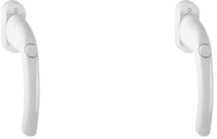 HOPPE Fenstergriff Tokyo - Sperrknopf, VK 7 x 35 mm, weiß (Packung mit 2)