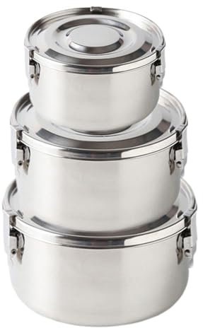 Fiambrera Caja Bento antifugas de acero inoxidable 304 de grado alimenticio Caja de picnic de fuerte estanqueidad para bocadillos de frutas Fiambrera para microondas de 350-3000 ml (color: 350 ml) (