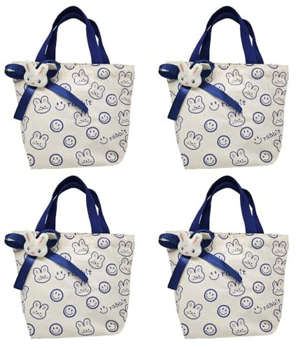 4 Stück Ostertüten Zum Befüllen, Ostertasche, Osterbeutel Kinder, Osternester, Ostergeschenktaschen, Osterkorb-Blau