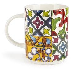 Excelsa Lisbona Set 4 Tazze Mug, Porcellana New Bone China, Capacità 300 Ml.