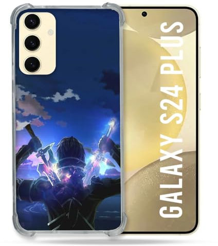 Cokitec Verstärkte Schutzhülle für Samsung Galaxy S24 Plus Manga SAO Sword Art Online Epee
