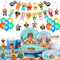 Suministros para Fiestas de Perros - Decoración Fiesta Temática de Perros & Vajilla para Fiesta de Perros Incluir Plato Cumpleaños Perro Vasos Manteles Pancarta Globo etc Decoración Fiesta Perros