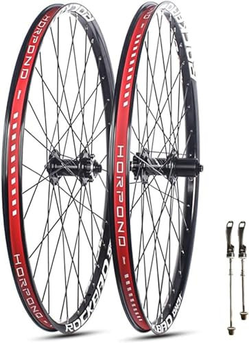 Mountainbike-Räder, Alu-Doppelwandfelgen, Boost-Steckachsen-Radsätze mit abgedichtetem Lager, Scheibenbremsen-Radsatz, passend for 7-11-Gang-Kassetten(Black_27.5inch)