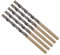 METALLIXITY Drill Bit (2mm) 5Pcs, 4341 High-Speed Steel Straight Shank 118° Black and Gold Finish for Copper Aluminum Wood Plastic Medium Hard Metal