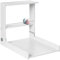 Geuther Wand Wickelregal Wicki I Wickeltisch klappbar inkl. Wickelauflage I Platzsparende Wickelkommode klappbar für Babyzimmer I Wandwickeltisch mit Regalfach I Wickelunterlage abwaschbar | Weiß
