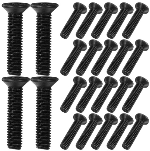 Veemoon 50pcs Replaceable Head Power Tool Accessories Left Hand Threaded Chuck Screw Drill Chuck Shank Adapter Bolts Steel Flat Head Drill Accessory