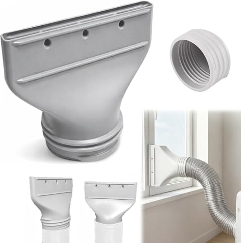 Klimaanlage Abluftschlauch Adapter, Abluftschlauch Fensterdurchführung, Klimaanlage Dachfenster Adapters, Auslass mobile Klimageräte, für Tragbare Klimageräte Trockner
