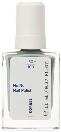 KORRES No No Nail Polish 85 Sage Green – veganer 10-Free Nagellack mit Gel-Effekt, hoher Deckkraft & brillantem Glanz, splitterfest, 11 ml – natürlich gepflegte Nägel ohne Schadstoffe
