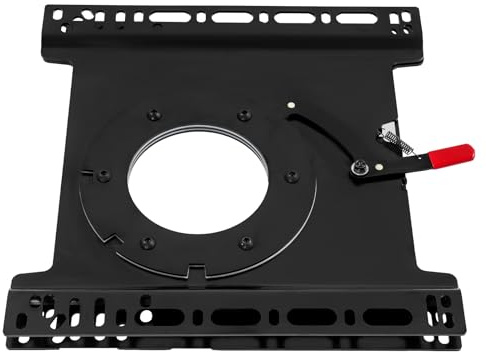 360° Drehbarer Sitzadapter, Schwerlast-Drehsitzkonsole aus Stahl, Sitz Drehsockel für Fahrersitz/Beifahrersitz, Drehplatte Sitz 360 Grad drehbar kompatibel mit VW T5/T6, Ford Transit (Fahrerseite)