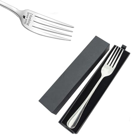 Stainless Steel Engraved Fork with Gift Box, I Forking Love You | Premium engraved stainless steel fork with gift box, ideal for Valentine’s Day, birthdays, anniversaries and Christmas giftin