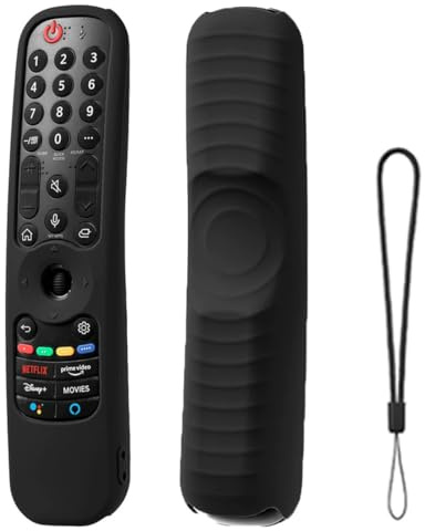 KRFWGUU Custodia Telecomando Lg In Silicone Per An-Mr21Ga Mr21Gc Mr22Ga Mr22Gn Mr23Ga Mr24Ga, Cover Antiurto Lavabile, Telecomando Lg Magic 2021/22/23/24