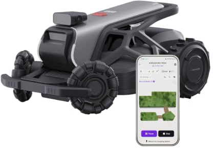 AIRSEEKERS TRON Mähroboter ohne Begrenzungskabel für 2400 m² | AI Navigation VSLAM + NRTK Haute Précision, Zéro Perte de Signal, Détection d’Obstacles 300° , Mulching FlowCut