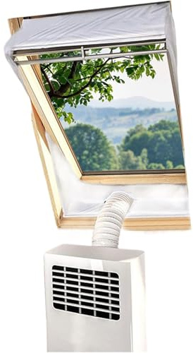 Dachfenster Klimaanlage Abdichtung, Zubehör Für Tragbare Klimaanlagen Abluftschlauch, Hot Air Stop Zum Anbringen An Schwingfenster, Klimaanlage Fensterabdichtung Dachfenster, Für Zuhause Wohnung Haus