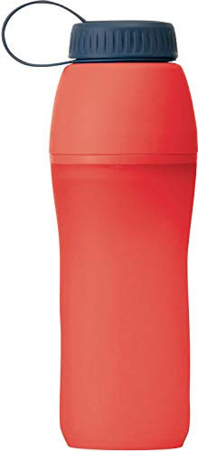 Platypus Meta Collapsible Water Bottle for Camping and Hiking, Coral Pink, 0.75-Liter