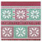 Sovie HORECA Serviette Chriss in Rot-Grün aus Linclass® Airlaid, Weihnachtsserviette stoffähnlich, ideal für Winterfeiern & Weihnachten, 40x40cm, 50 Stück
