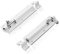 XFORT® 2 Pack Tower Bolt White 150mm (6), Door Lock Bolt, Strong White Coated Door Barrel Bolt, Durable Slide Bolt for Increasing Security on Garden Gates & Shed Doors.