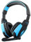 CSZH USB Stereo Gaming Headphones cuffie con microfono Volume Control LED Light per Xbox One PC Laptop Tablet Mac Smart Phone (nero giallo)